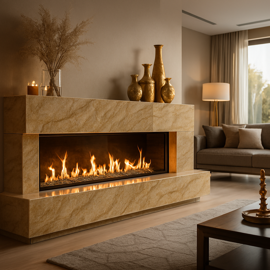 Sardinia Marble Fireplace